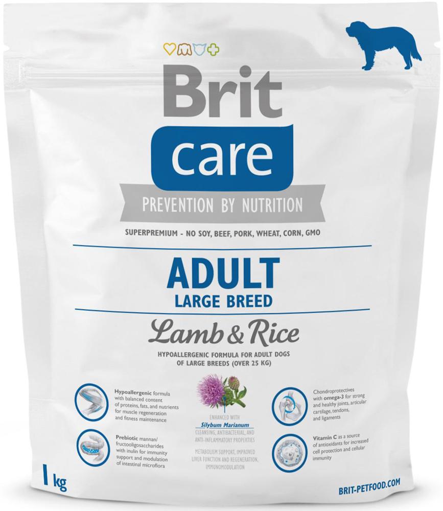 Brit Care (Брит Кеа) Adult Lardge Breed (1 кг) корм для взрослых собак больших пород с ягненком и рисом